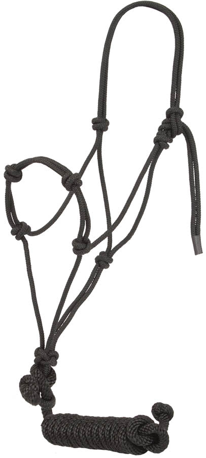 Knotted Training Halter Tack - Halters & Leads - Halters Mustang Black  