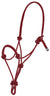 Mustang Brand Rope Halter Tack - Halters & Leads - Halters Mustang RED/BLACK  