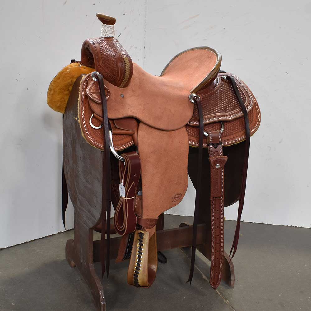 14.5" TESKEY'S RANCH ASSOCIATION SADDLE Saddles - New Saddles - RANCH TESKEY'S SADDLERY LLC   