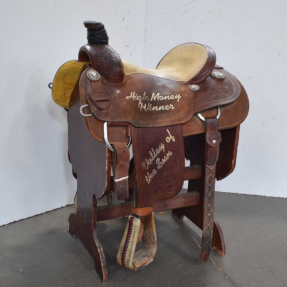 14.5" USED COWBOY GOLD ROPING SADDLE Saddles - Used Saddles - ROPER Cowboy Gold   