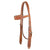 Teskey's Floral Tooled Browband Headstall Tack - Headstalls - Browband Teskey's Light Oil  