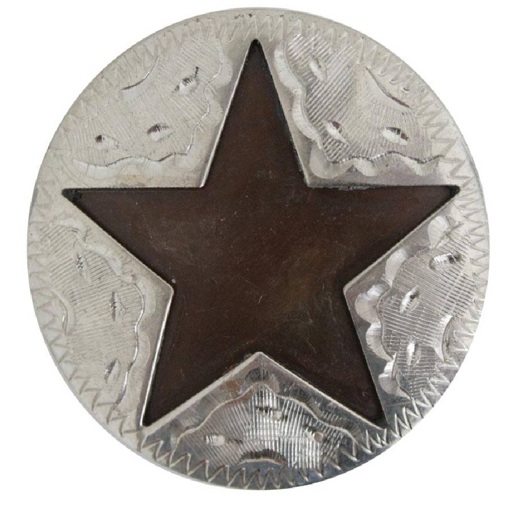 Antique Cutout Star Concho Tack - Conchos & Hardware - Conchos Teskey's Chicago Screw 1" 