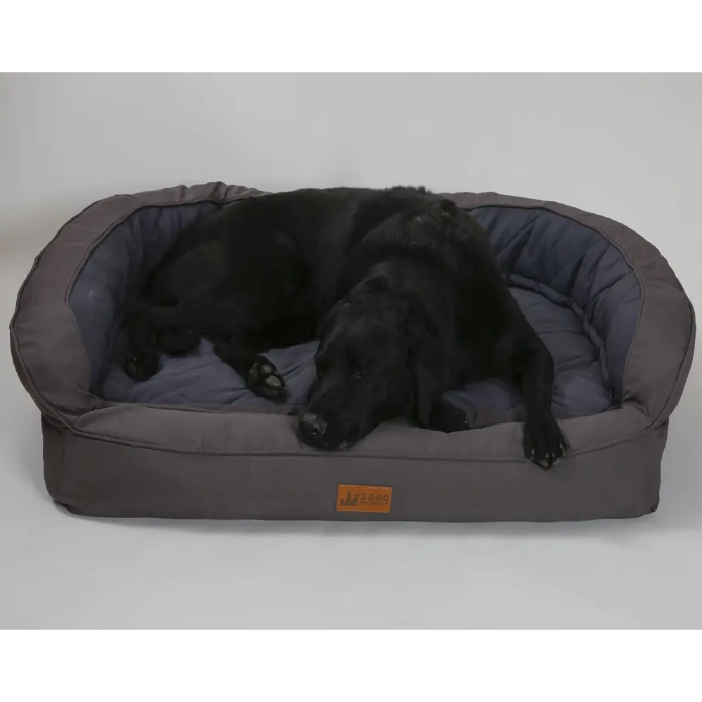 3 Dog EZ-Wash Softshell Headrest Memory Foam Dog Bed FARM & RANCH - Animal Care - Pets - Accessories - Kennels & Beds 3 Dog Pet Supply S No Monogram 