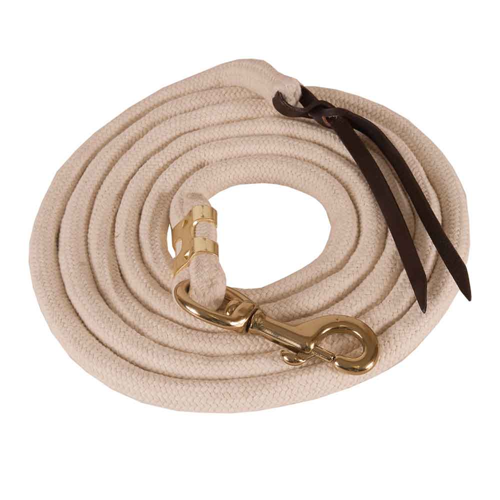 Teskey's Pima Cotton Lead With Bolt Snap Tack - Halters & Leads - Leads Mustang bolt snap  
