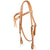 Teskey's Colored Buckstitch Crossover Browband Headstall - Choose Your Color Tack - Headstalls - Browband Teskey's brown  