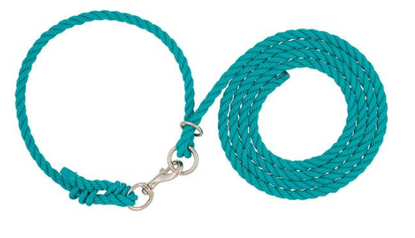 Livestock Adjustable Poly Neck Rope Farm & Ranch - Show Supplies Weaver teal  